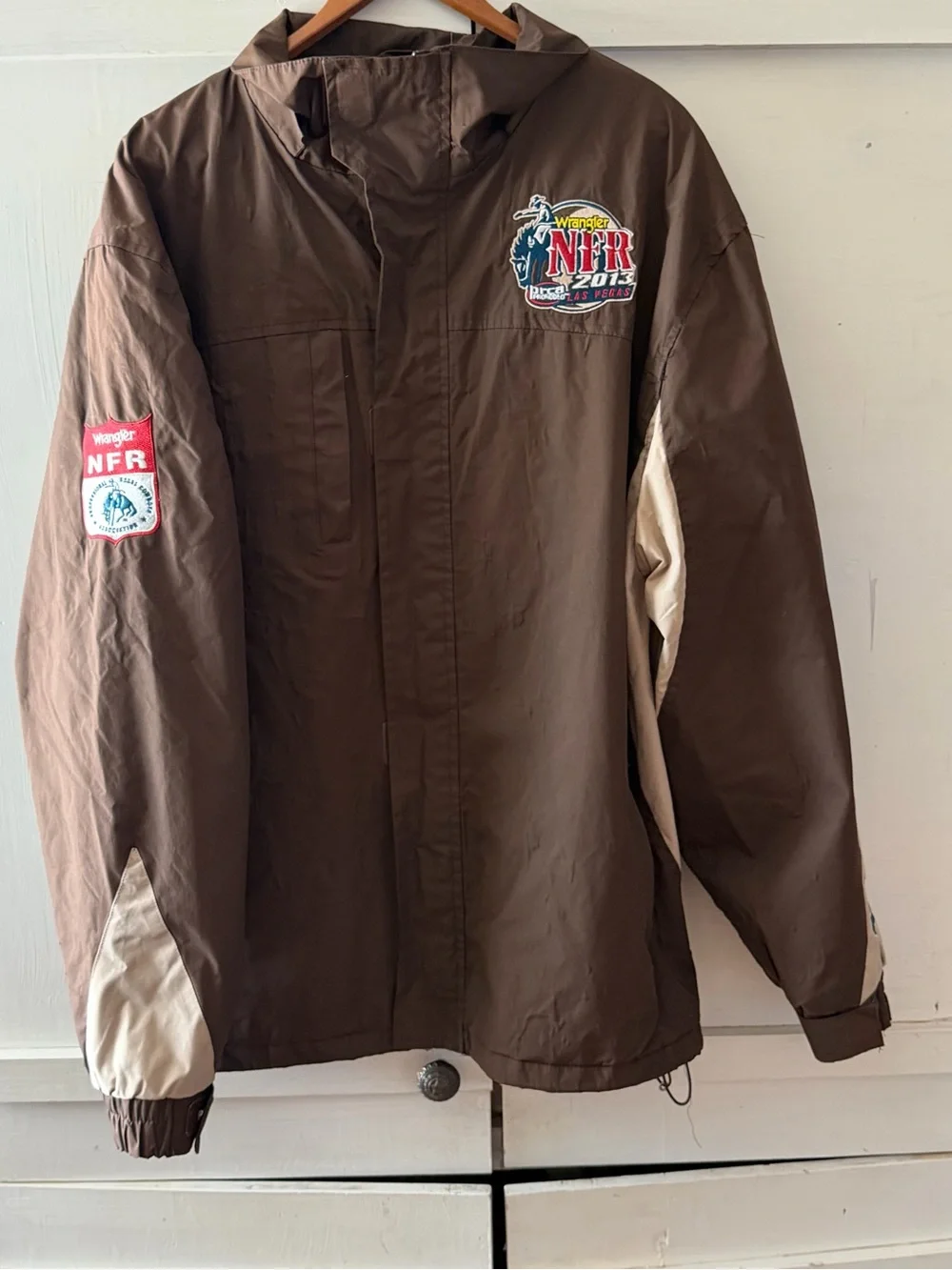 Retro Vintage Wrangler NFR FINALS 2013 PRCA Pro Rodeo Las Vegas Jacket XL